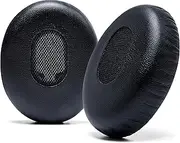 WC Wicked Cushions Replacement Ear Cushions for Bose QuietComfort 3 - Extra Durable Leather, Softer Memory Foam, Added Thickness - Compatible with Bose QC3 ON-Ear Headphones | Black