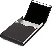 [LANGING] Black Business Card Holder Leather Business Card Case Name Card Holder Slim Metal Pocket Card Holder