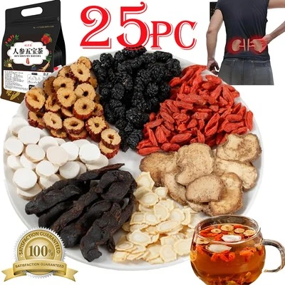 25pcs Ginseng six treasure tea , Kidney tea ,liver tea , red date kidney health