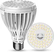 SANSI 24W LED Grow Bulb for Indoor Plants, Full Spectrum E27 Plant Growing Light Bulb 300W Equivalent for Seedlings Plants Flowers Fruits (PPF: 40μmol/s, 60° Beam Angle, Veg Coverage: 2x3 Sq Ft)