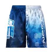 North Melbourne Kangaroos AFL AF9809 S21 Mens Logo Printed Satin Boxer Shorts