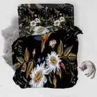 Golden Leaf Hollow 3D Printing Duvet Quilt Doona Covers Pillow Case Bedding Sets