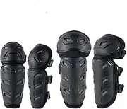 Racing Knee Guards Pads Braces Motorcycle Riding Protective Gear 4pcs Knee Elbow Pads Bicycle Leg Guard Lightweight Anti-Fall Wear-Resistant Reflective Knee and Shin Guard Knee Cap Pads Protector