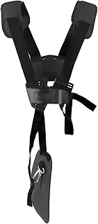 Universal Strimmer Double Breasted Shoulder Harness Strap - Professional Trimmer Harness Strap Brushcutter Strap for STIHL, Echo, Honda, Husqvarna, Shindaiwa Brush Cutter by YOUSHARES（Black）