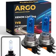 Argo H15 Headlight Bulb 55w Xenon White 6000k 12V Full High Low Dipped Main Beam Super Bright Halogen Upgrade Replacement Pj26t-1 715 H15 Bulb Front DRL Daytime Running Lights Car Bulbs