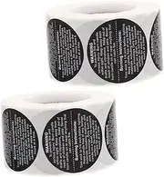 2Rolls Candle Warning Labels Wax Melting Safety Stickers for Candle Making Self Adhesive Sealing Stickers for Candle Jars Tins and Containers