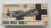 1/144 AHM WWII GERMAN FOCK WULF 190G-1 FIGHTER PLANE