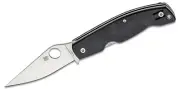 Spyderco Pattadese *DISCONTINUED* - Contoured Black G10 - Satin Bohler M390