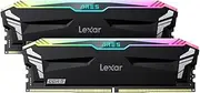Lexar ARES RGB 32GB (2x16GB) DDR5 RAM 6000MT/s CL30 Desktop Memory - AMD Expo and Intel XMP 3.0 (Black) LD5BU016G-R6000GDLA