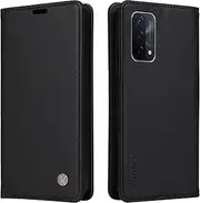 [YBFJCE] Case for Oppo A74 5G/A54 5G/A93 5G PU Leather Wallet Cover,Flip Folio Case with Card Holders,Magnetic Phone Cover Compatible with Oppo A54 5G,Black
