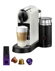 Nespresso Citiz and Milk capsule coffee machine in White