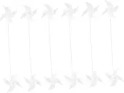 CIYODO 12Pcs DIY Plastic Pinwheel for Adults Unfinished Hand Windmills for Creative Painting and Leaf Paper Windmills for Outdoor Fun and Photography Materials