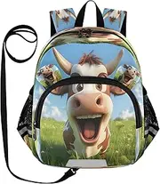 [Joitme] Lion Portrait Purple Kids Backpack for Boys, Boys Small Backpack, Boy Backpack