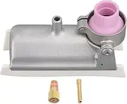 Gearwell TIG Shield, Ti Alloy Welding Trailing Guard with 90 Degree Right Angle Cover, 1 8 Inch Wedge Chuck and Gas Lens Body