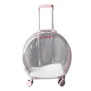 Cat Trolley Case Transparent Breathable Labor Saving Silent Moving Outdoor