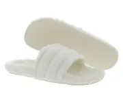 Adidas Adilette Slide Mens Shoes Size 9, Color: Off White/Chalk White/Off White