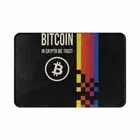 Bitcoin Miners Meme Non-slip Doormat Living Room Mat Retro IN CRYPTO WE TRUST