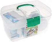 Family Portable Plastic Medicine Box First Aid Kit Medicine Storage Medicine Chest White