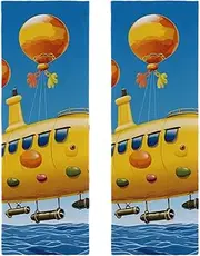 Hand Towels for Bathroom,Gym Towels for Working Out,Sports Towel,Balloon and Plane Cartoon,2-Pc