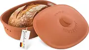 Römertopf Ceramic Clay Bread Pot, Ideal for Storing Bread and Pastries 30x21cm