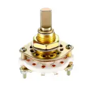 3P3T 3 Pole 3 Position Selectable 1 Deck Band Channel Rotary Switch Selector