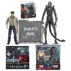 Aliens Hadleys Hope Carter J. Burke VS Xenomorph Warrior Action Figures Set Toy