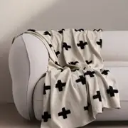 Sheridan Ayton Throw in Ebony/Brown Size: 130cm x 180cm Material: Cotton @Sheridan Rewards