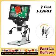 Digital Microscope 7 Inch LCD Display 1-1200X Continuous Amplification Magnifier