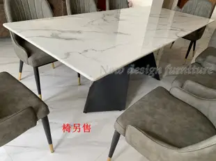 【N D Furniture】台南在地家具-工業風黑色腳人造石面桌面180cm餐桌YQ