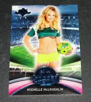 2014 Benchwarmer MICHELLE McLAUGHLIN Soccer #15 Blue Foil Variant/2 PLAYBOY Sexy