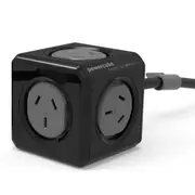 Allocacoc PowerCube 5 Socket Power Board/Mount w/1.5m Extension Cord Black