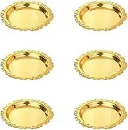 6-Piece Tray Set for Fruit Snacks, Cake Decoration, Tea Cup Holder, and Jewelry Storage - Multi-Purpose Decorative Accessories.