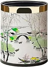 Leefasy 10L Waste Container for Bathroom, Bedroom, and Living Room, Style C, as described