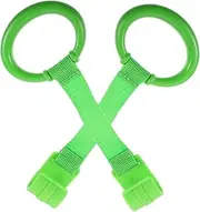 Hohopeti 2-Pack Baby Pull Rings Crib Hanging Rings for Toddlers Safe Sturdy Learning Standing Pull