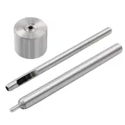 Eyelet Hole Punch Die Tool 4mm Grommet Setter Hollow Punch Base & Ram for Lea...