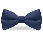 Mens Pre-tied Bow Tie for Wedding Party Adjustable Bowties Navy