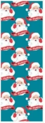 Whimsical Christmas Wrapping Paper - No Peeking Santa 25 Sq. Ft.