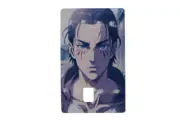 High-Quality Gloss Print Attack on Titan Eren Jaeger Credit Card Skin