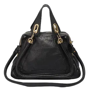 【Chloe’ 蔻依】IT BAG Paraty小牛皮手提/肩背包(中-黑8HS891-043-black)