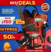MILWAUKEE 5/8" SDS ROTATORY DRILL, LIKKE HILTI TE 7,NEW, FREE GRINDER, FAST SHIP