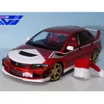 【現貨聖誕節限量版】1/18 AGU MITSUBISHI LANCER EVO LX 9代 EVO模型 EVOX