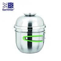 在飛比找PChome24h購物優惠-英國Karrimor 304不鏽鋼多用折疊柄快餐杯 KA-B