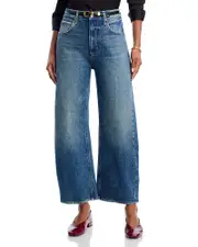 Paige Arellia High Rise Ankle Seamed Barrel Jeans in Stones