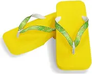 Hajime(一歩) [One Step] [Hajime] Geta Geta Clogs, Soft and Water Resistant, Made of Sponge, 10.6 inches (27 cm), YL/Fireworks x Green, Fireworks x Green (Hanabi x Green/27), Hannabi × Green, 27.0 cm