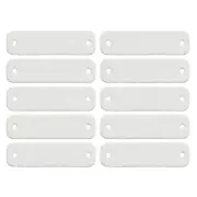 30pcs PU Leather Label Handmade Tags for Crochet Handmade Sewing Label White