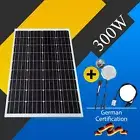 300W Solar Panel 12V Mono Home Caravan Camping Power Charging Battery 300 Watt