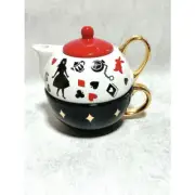 [Unused] Tea for One Teacup Pot Alice in Wonderland