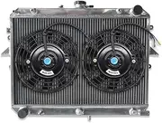 Aluminum Radiator + Fans E2000 E1800 ，Compatible With Maxi Van / ，Compatible With Econovan ，Compatible With Mazda JH JG Petrol 1984-2006