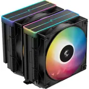 DEEPCOOL AG620 V2 Black CPU Cooler 2 x 120mm ARGB Fan, Support Intel LGA 1851/ 1700 / 1200 / 1151 / 1150 / 1155, AMD AM5 / AM4 [R-AG620-BKAMMN-GJD]