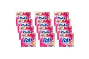 12PK Fab 1kg Laundry Powder Fresh Frangipani Front & Top Loader Stain Remover